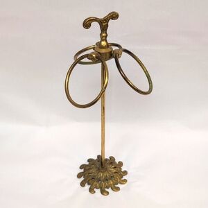 Brass 3 ring towel holder